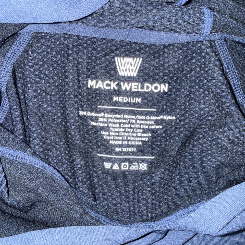 Mack Weldon 18-Hour Athletic Vented Moisture Wicking Jersey Hoodie Size Medium - Picture 4 of 11